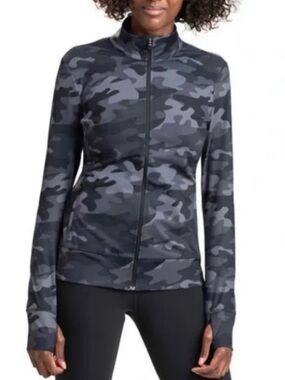 Lole Fitted Athletic Jacket | S | Black Camo